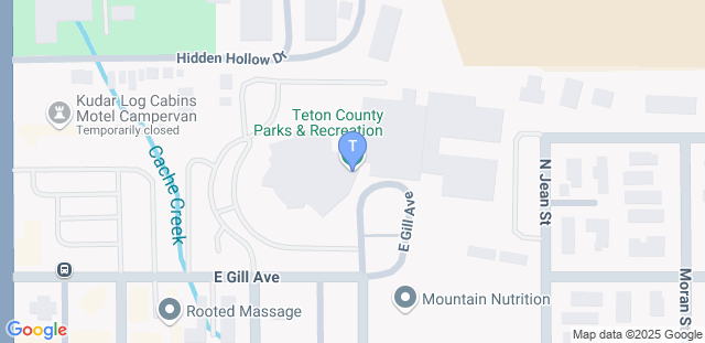 Map to Teton County Community Rec Center